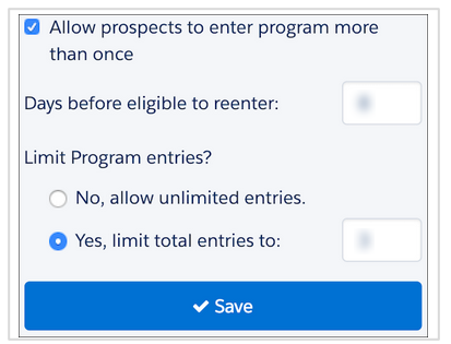 Repeat engagement program