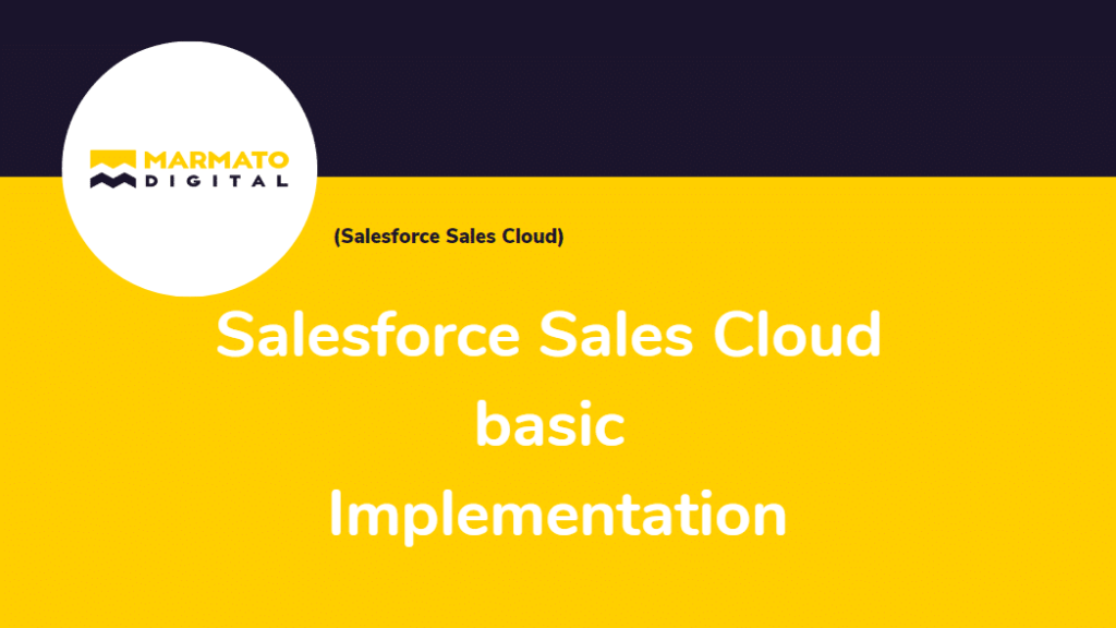 Salesforce Sales Cloud basic implementation - Marmato Digital