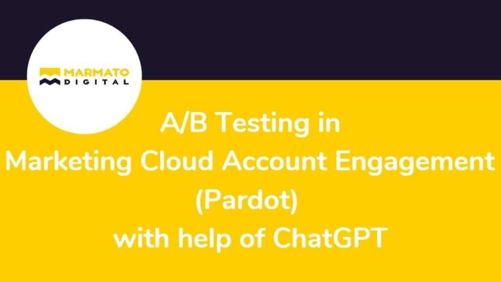 AB testing in Pardot with ChatGPT banner image