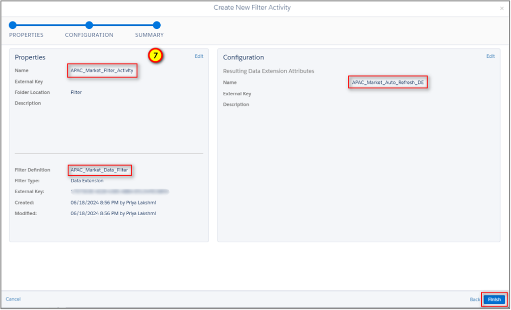 Overall Filter Activity Details