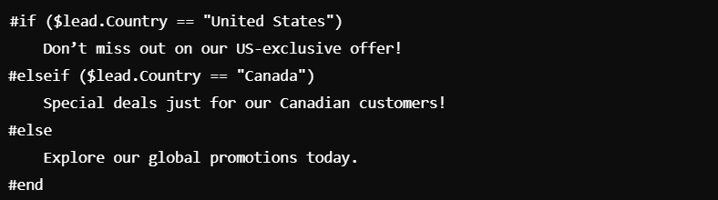 Conditional Formatting Based on Location using Marketo tokens